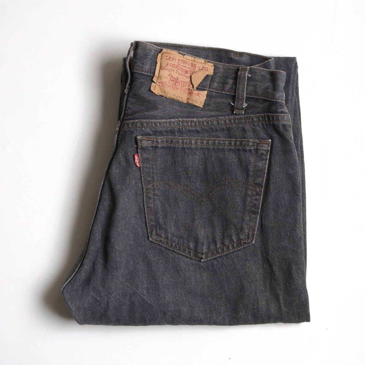 先染め】 LEVI'S 【80s/501 ブラックデニム デニムパンツ】32×36