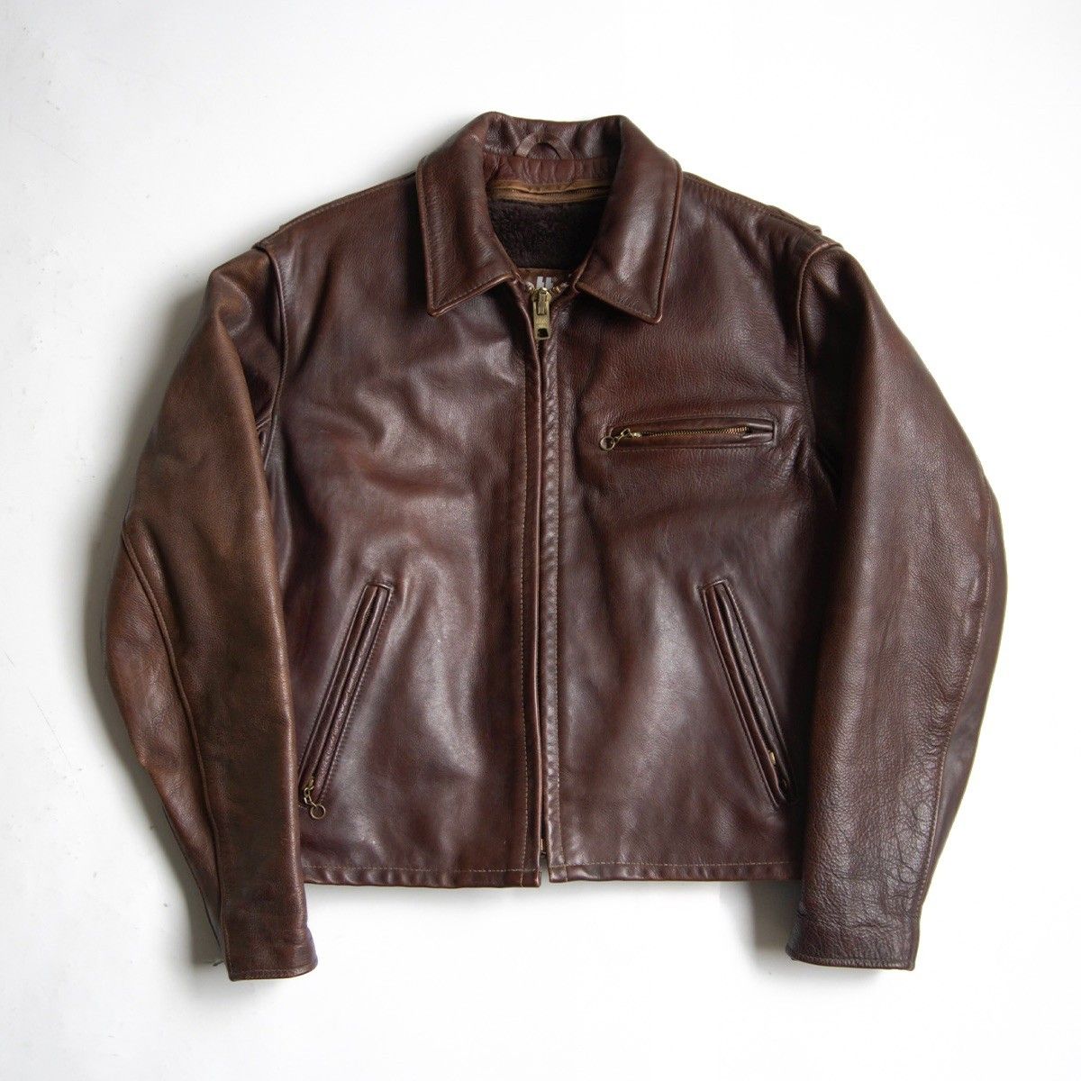 高質 Schott size40 シングルライダース G-1 ダークブラウン 美品 高質 Schott size40 シングルライダース G-1 ダークブラウン 美品