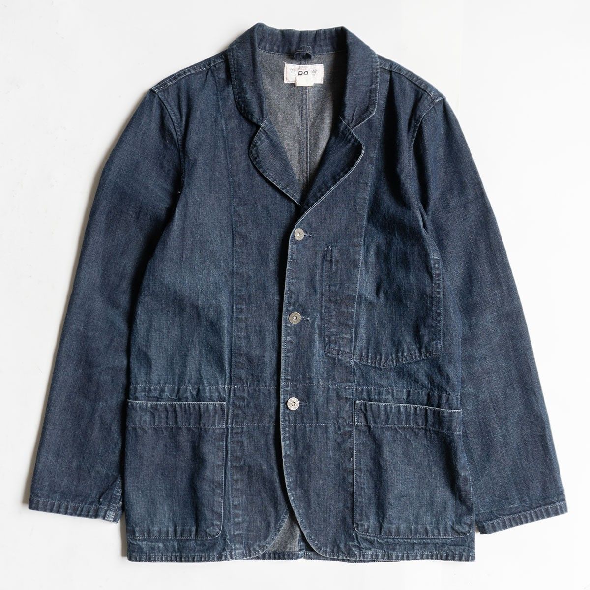 【希少】RRL【DENIM COVERALL JACKET】M 日本製 白タグ カバーオール デニムジャケット ダブルアールエル 26040239 希少】RRL【DENIM COVERALL JACKET】M 日本製 白タグ カバーオール