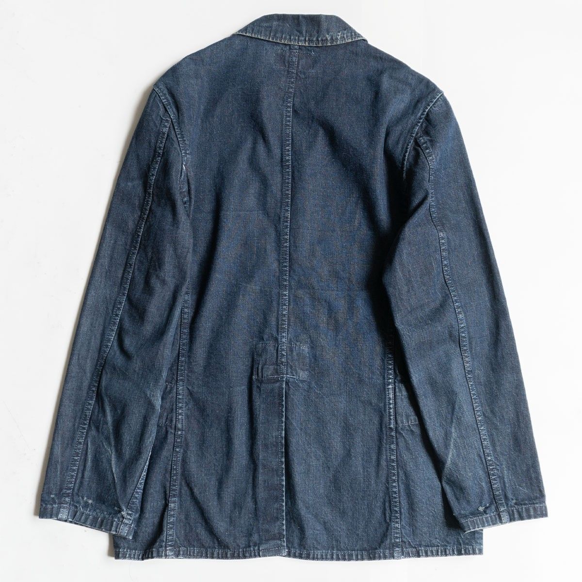 希少】RRL【DENIM COVERALL JACKET】M 日本製 白タグ カバーオール 