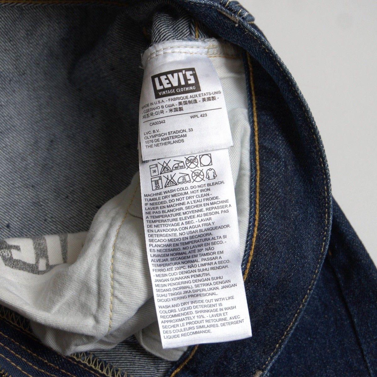【濃紺/アメリカ製】 LEVI'S VINTAGE CLOTHING【501ZXX ビッグE デニムパンツ 】38×36 リーバイス 50154-0001 wxl 26040173 濃紺/アメリカ製】 LEVI'S VINTAGE CLOTHING【501ZXX ビッグE デニム