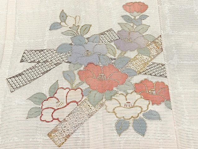 平和屋着物□夏物 小紋 絽 紗 まとめて20点 花柄 縦絽 金銀彩 着用可能
