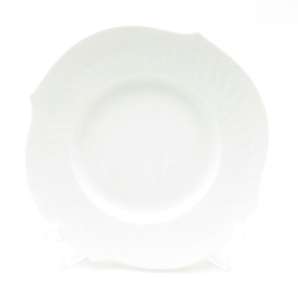 美品 MEISSEN マイセン 波の戯れ 中皿 2点 ペア 19cmプレート パン