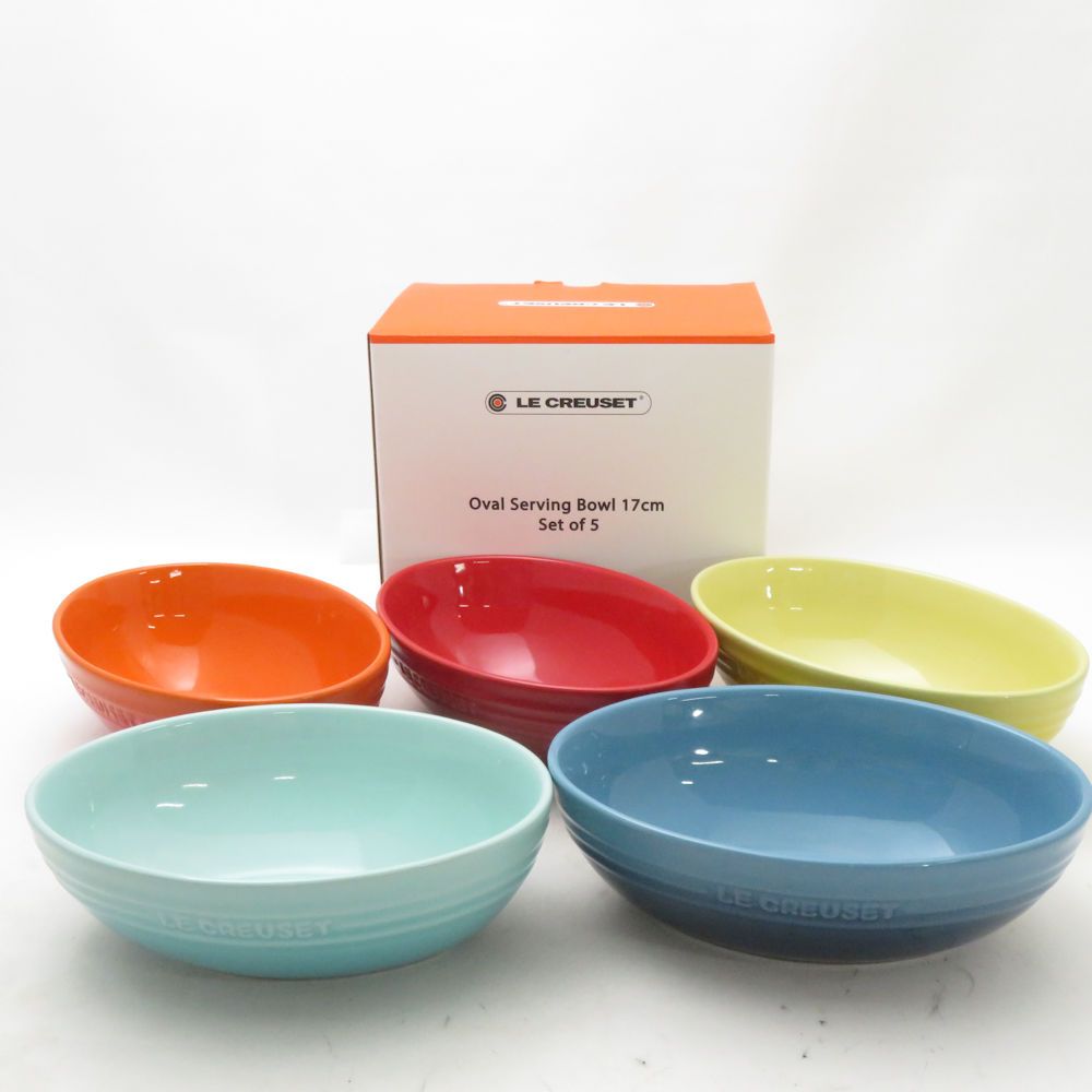 LE CREUSET オーバルサービングボウル 5枚セット 17cm Le Creuset (ル・クルーゼ)オーバル・サービング・ボール 17cm (5個