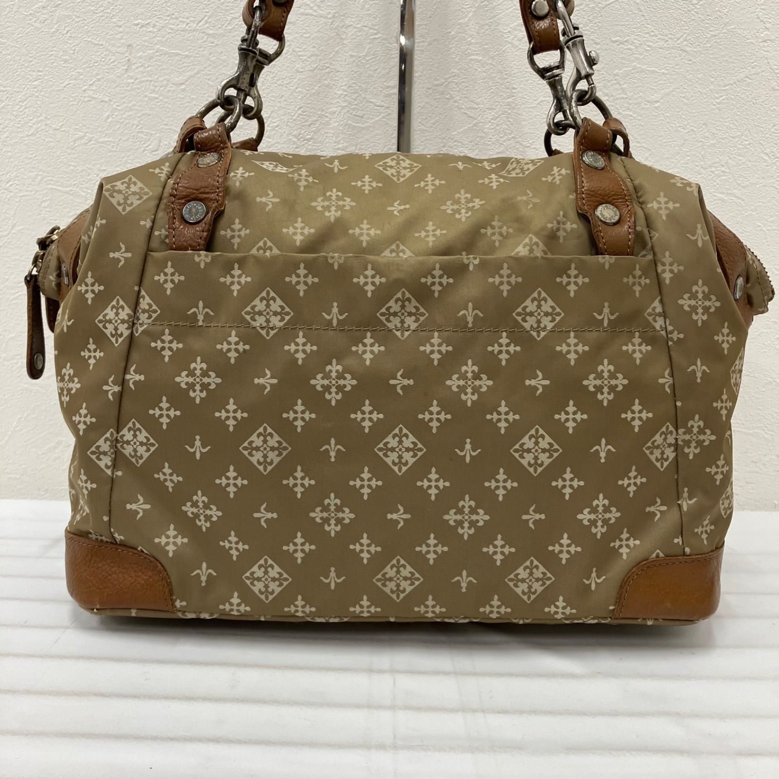 1848 russet ラシット トートバッグ ベージュ ナイロン レザー 