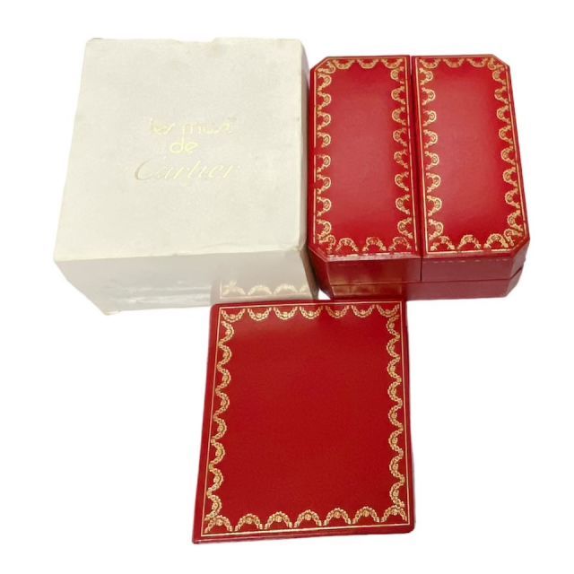Cartier カルティエ時計箱 赤いレザー 時計ケース2個セット 【公式通販】