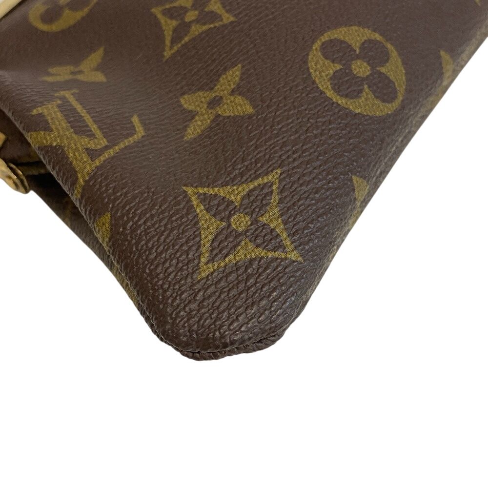 LOUIS VUITTON ルイヴィトン がま口 ポーチ チェーン付き 小物入れ 