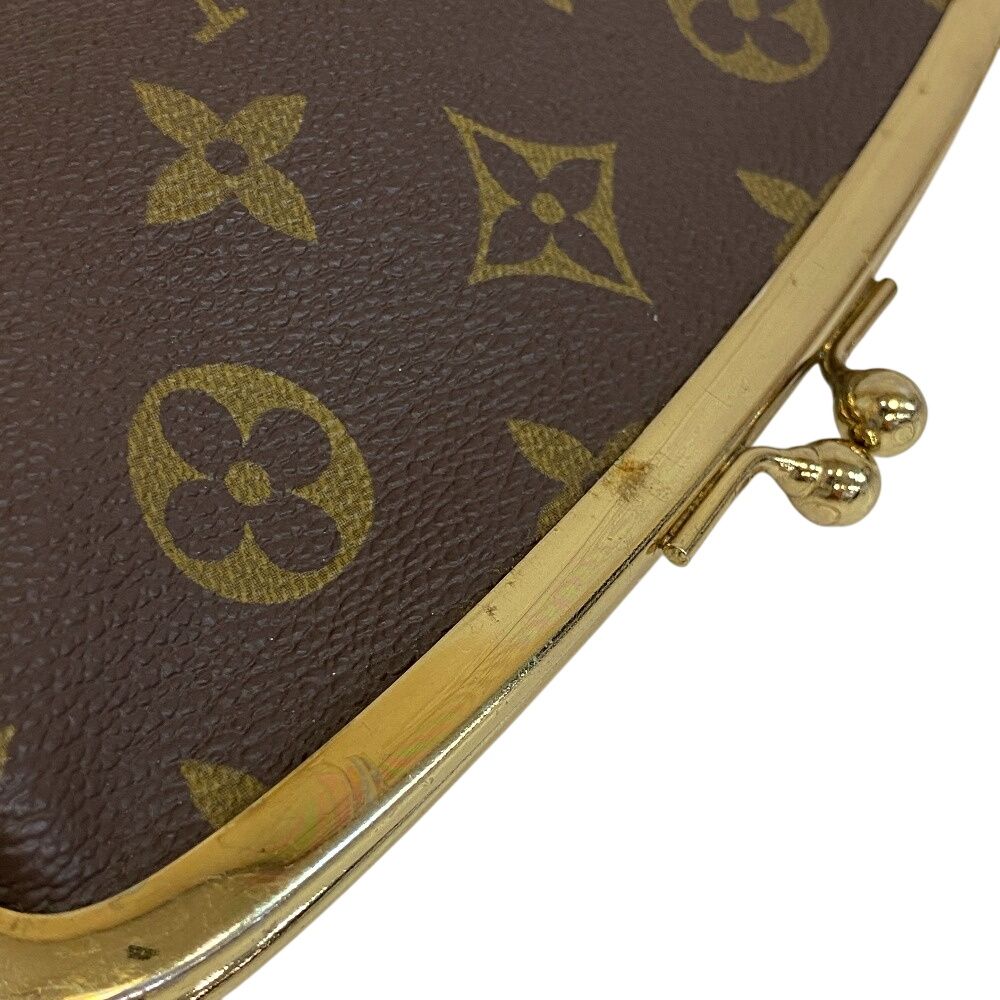 LOUIS VUITTON ルイヴィトン がま口 ポーチ チェーン付き 小物入れ 