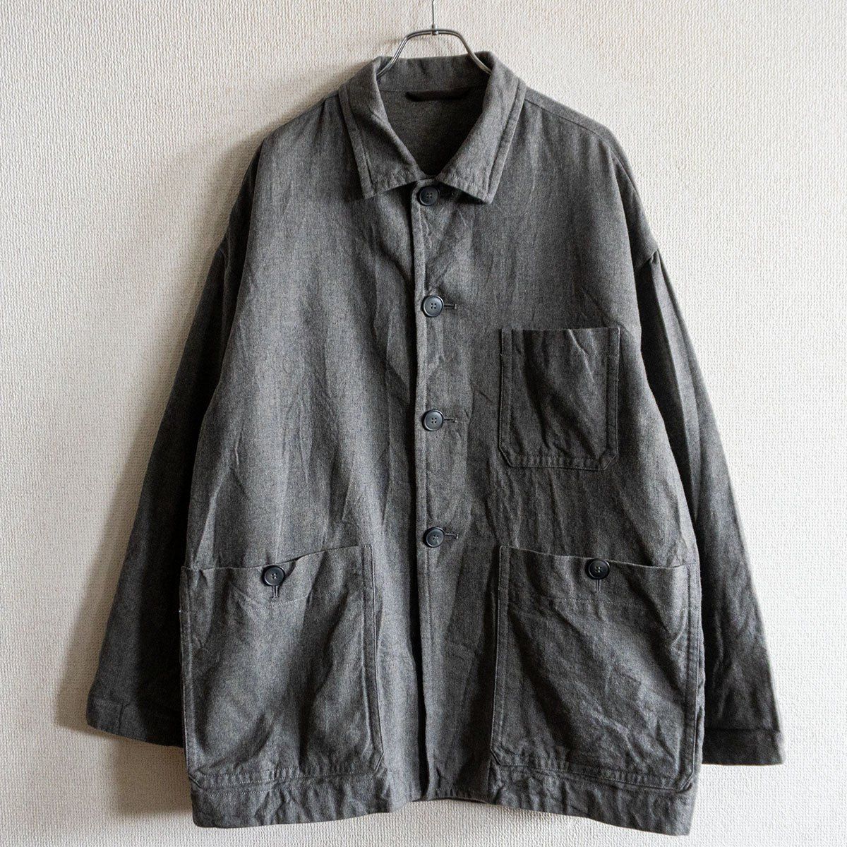 美品】 CASEY CASEY 【SANDERS JACKET】S ウールリネン ジャケット