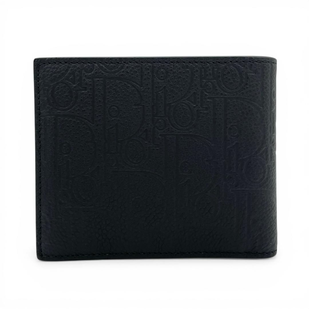 美品✨ディオール グラビティ レザー 二つ折り財布 シボ革 黒 メンズ 未使用】ディオール Dior グラビティレザー コンパクトウォレット 二