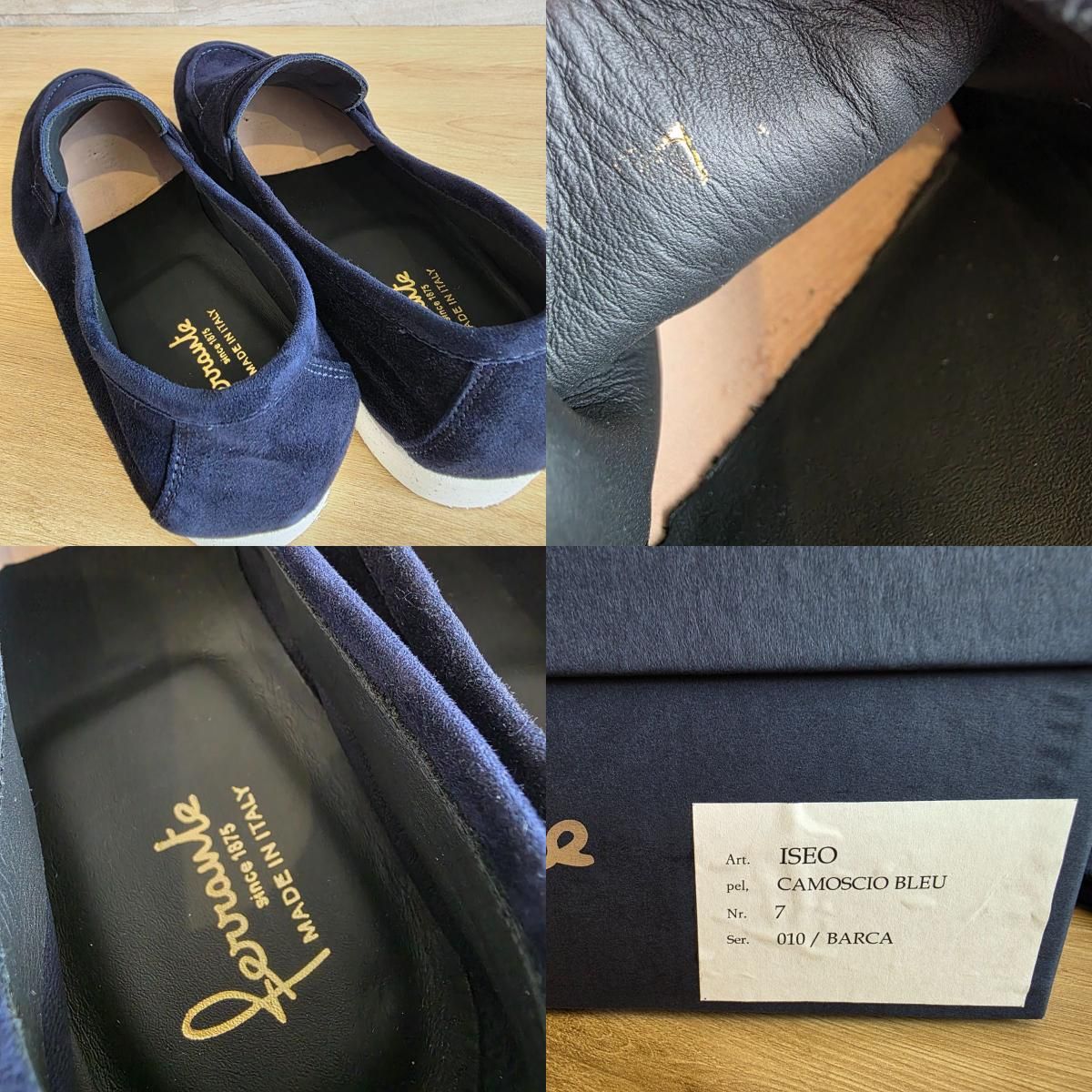 FERRANTE フェランテ ISEO イセオ BARCAソール 7 26cm ローファー 