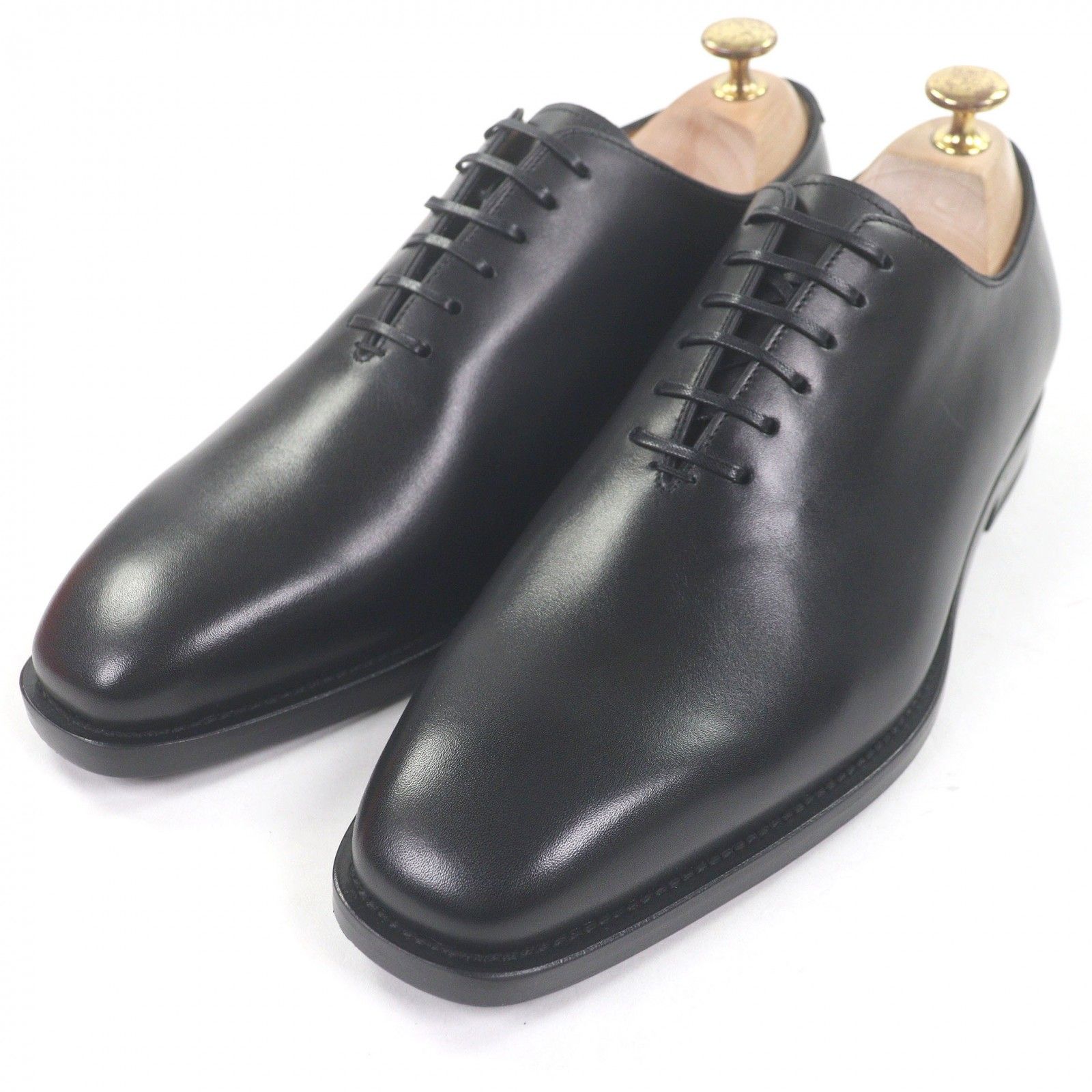 フェラガモ 7.5EE Salvatore 黒 Ferragamo ブラック 試着のみ 25.5cm