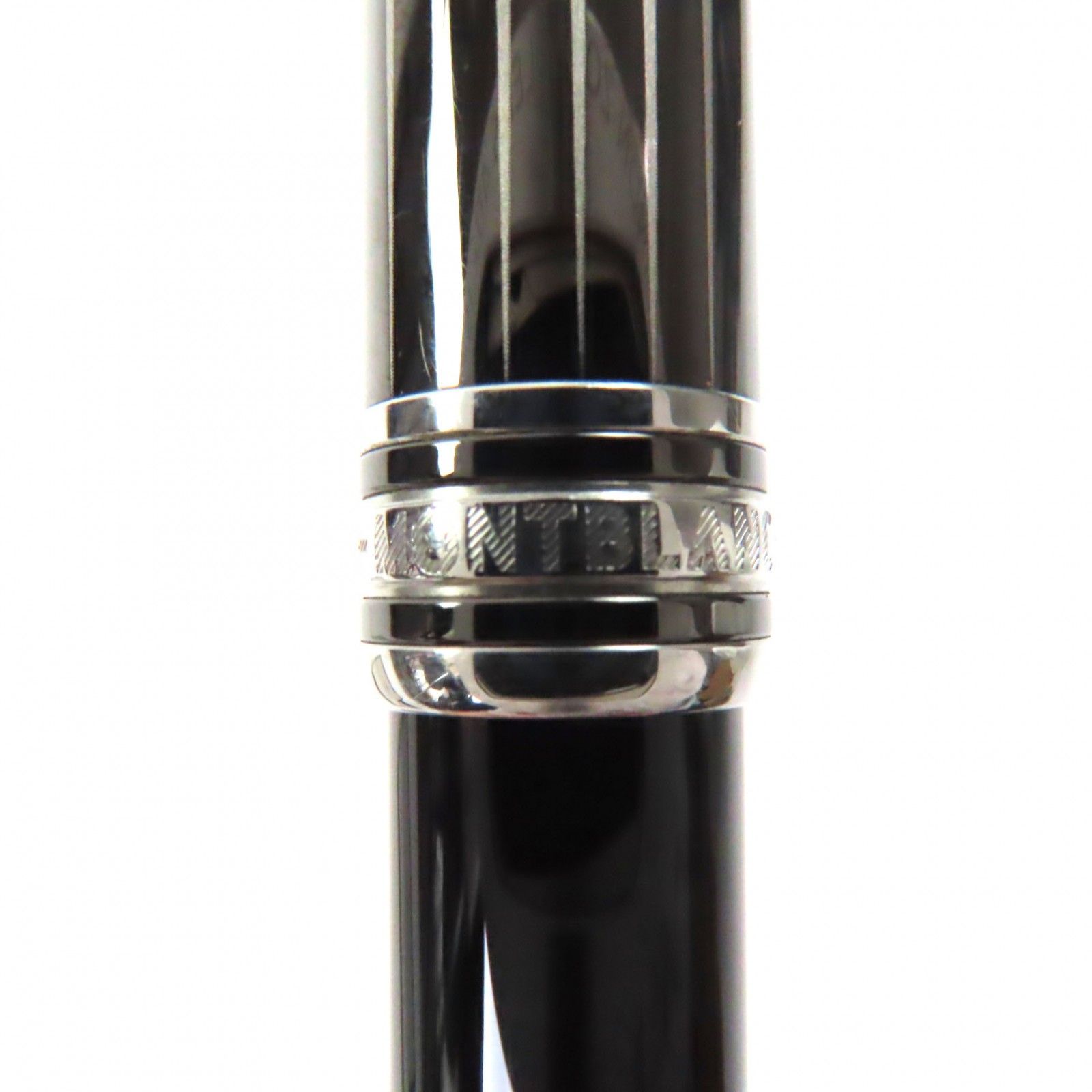 美品▼MONTBLANC モンブラン マイスターシュテュック ソリテール ドゥエ ホワイトスター ツイスト式 ボールペン ブラック シルバー 箱・ケース付き ドイツ製 メンズ 筆記確認済み 美品▽MONTBLANC モンブラン マイスターシュテュック ソリテール