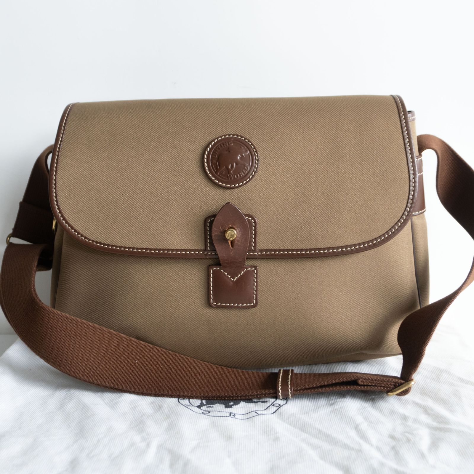美品】HUNTING WORLD【SAFARI TODAY キャンバス ショルダーバッグ 