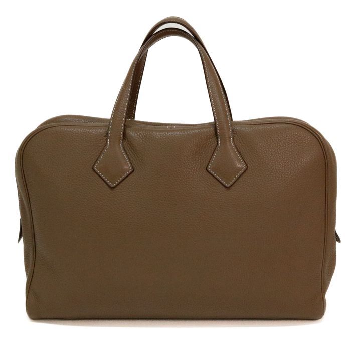 Bランク】 エルメス HERMES ヴィクトリア 40 トリヨンクレマンス