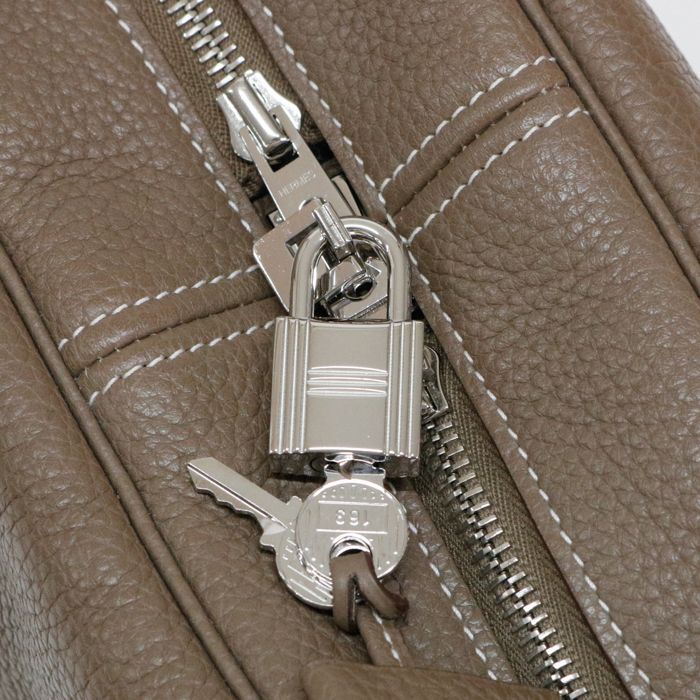 Bランク】 エルメス HERMES ヴィクトリア 40 トリヨンクレマンス