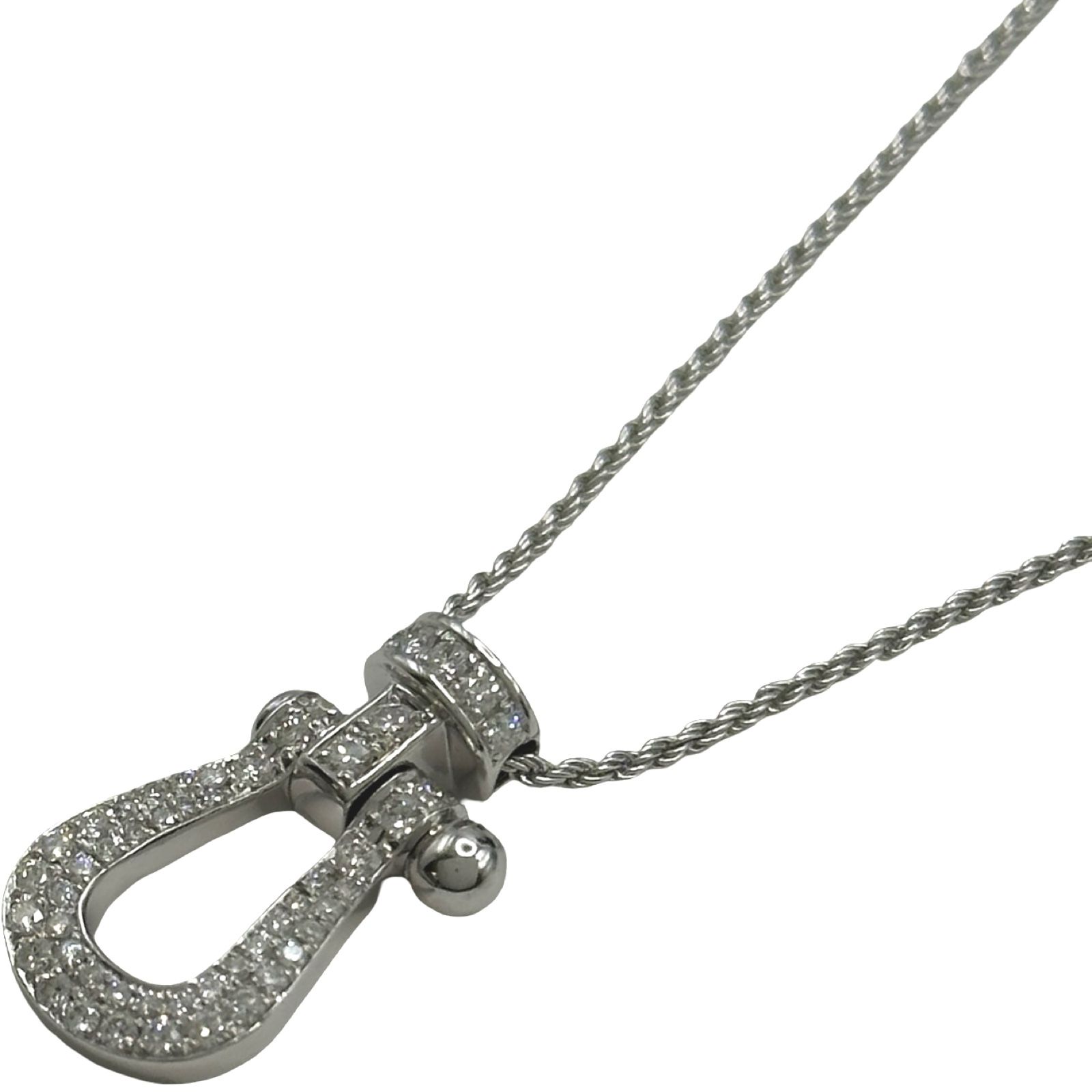 フレッド FRED ファース10ネックレスラージ ホワイトゴールド Au750 