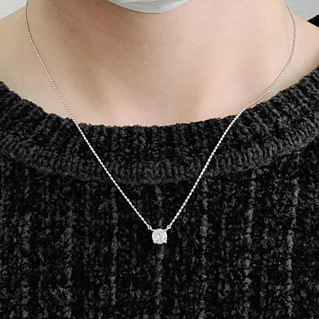 ギラギラ！透明度抜群 D SI1 0.4ct ダイヤモンド K18 ネックレス 