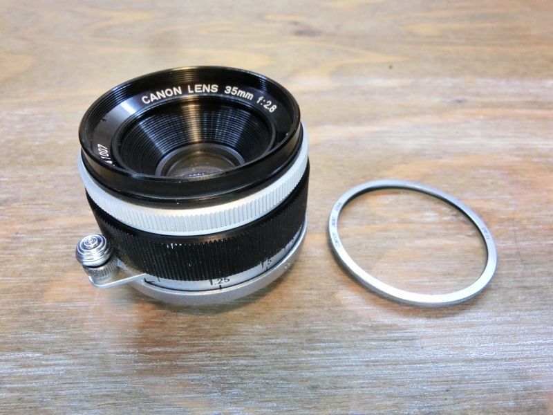 7891 Canon LENS 35mm 2.8 II型 ライカ L39マウント Lマウント