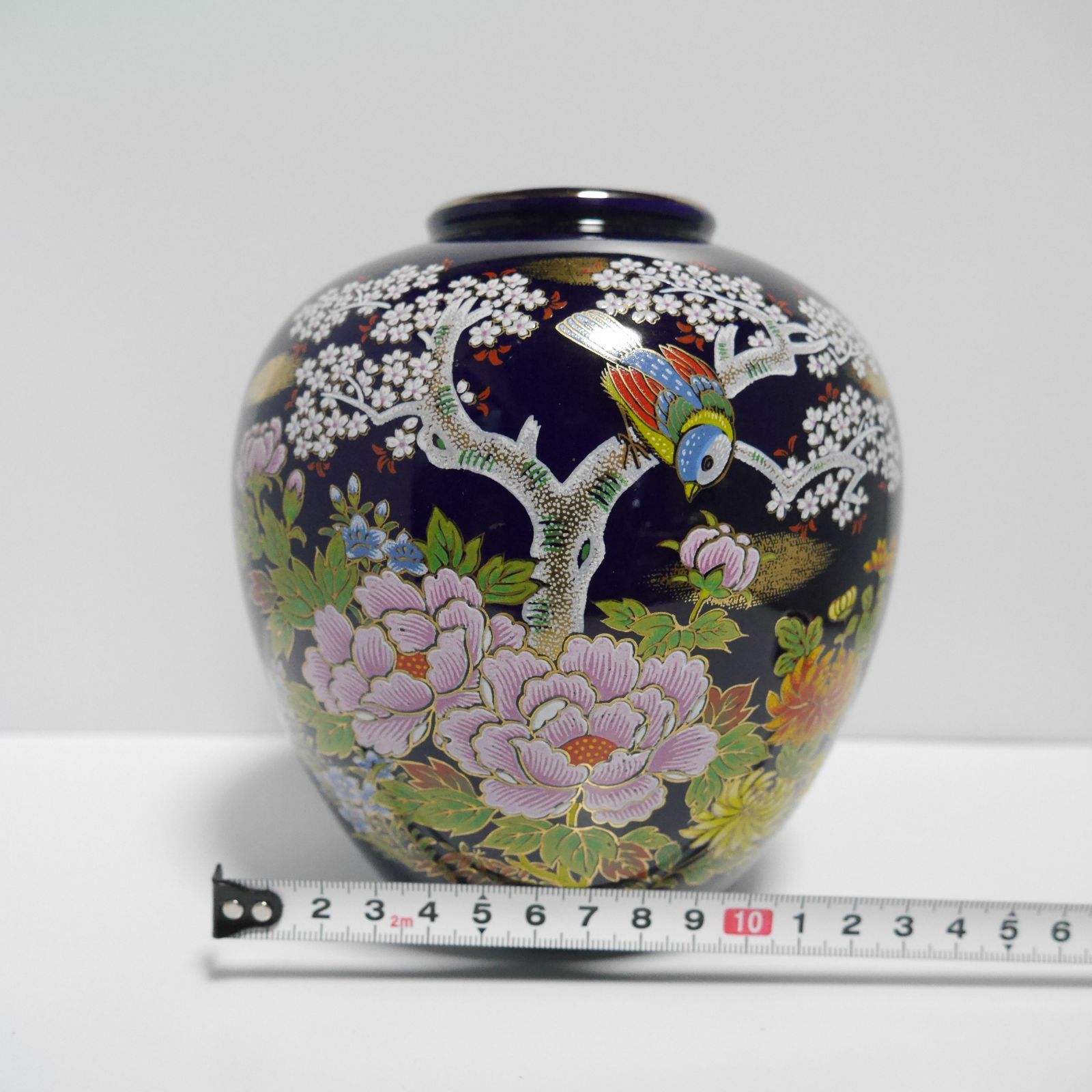 九谷焼 花瓶 花入れ 花器 陶器 陶芸 伝統工芸 美術 芸術 箱に傷みあり