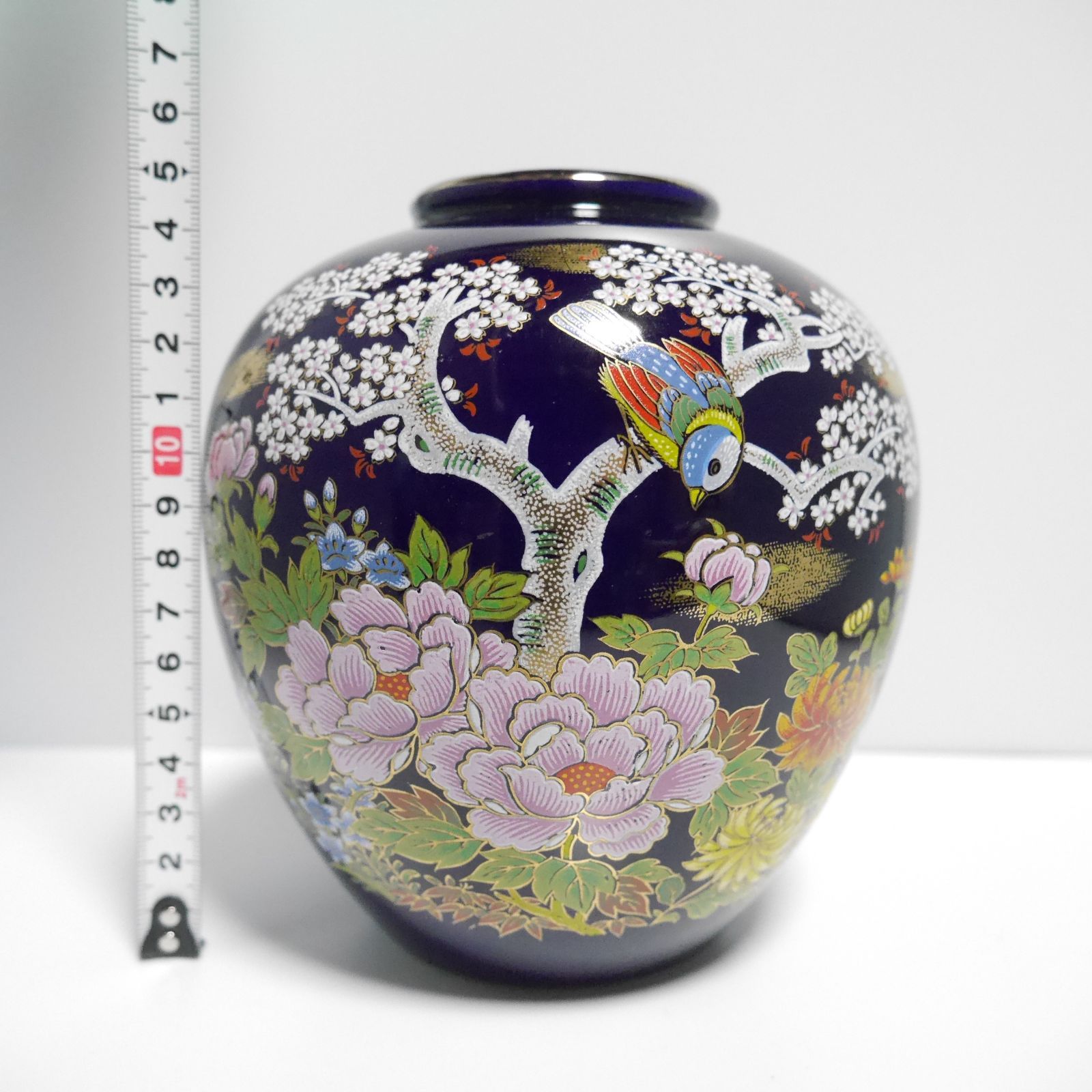 九谷焼 花瓶 花入れ 花器 陶器 陶芸 伝統工芸 美術 芸術 箱に傷みあり