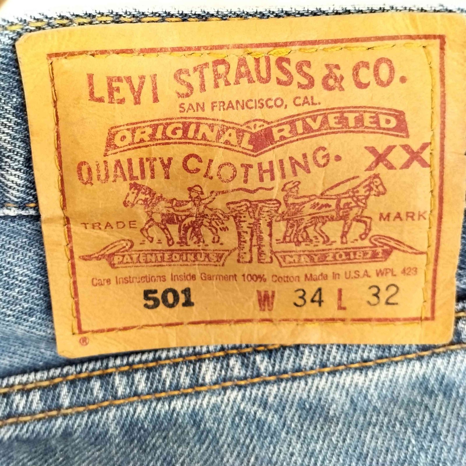 リーバイス Levis 90s USA製 ボタン裏刻印520 501 ボタンフライデニム