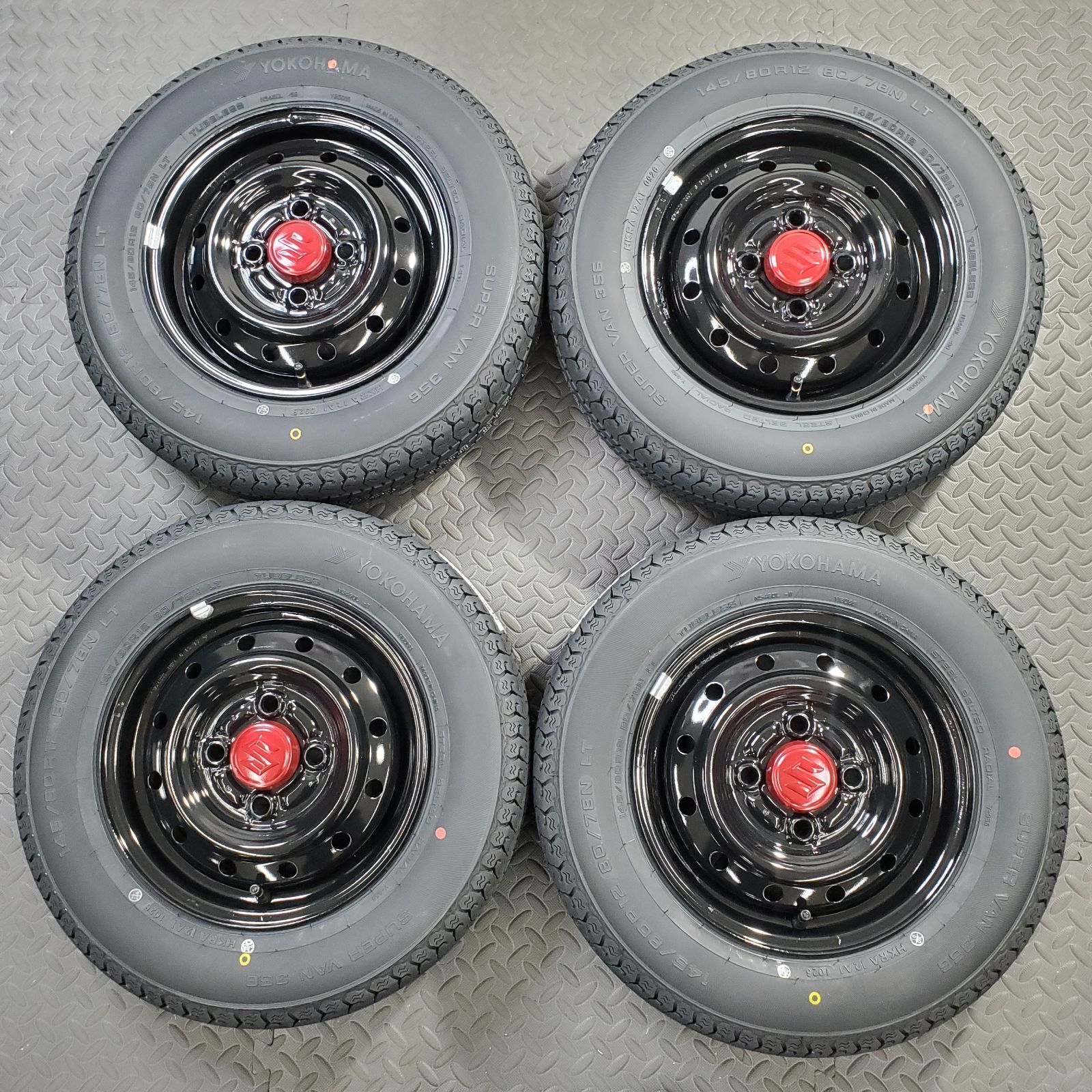 26年製 新品タイヤ 145/80R12 80/78N LT ヨコハマ スーパーバン356(夏 