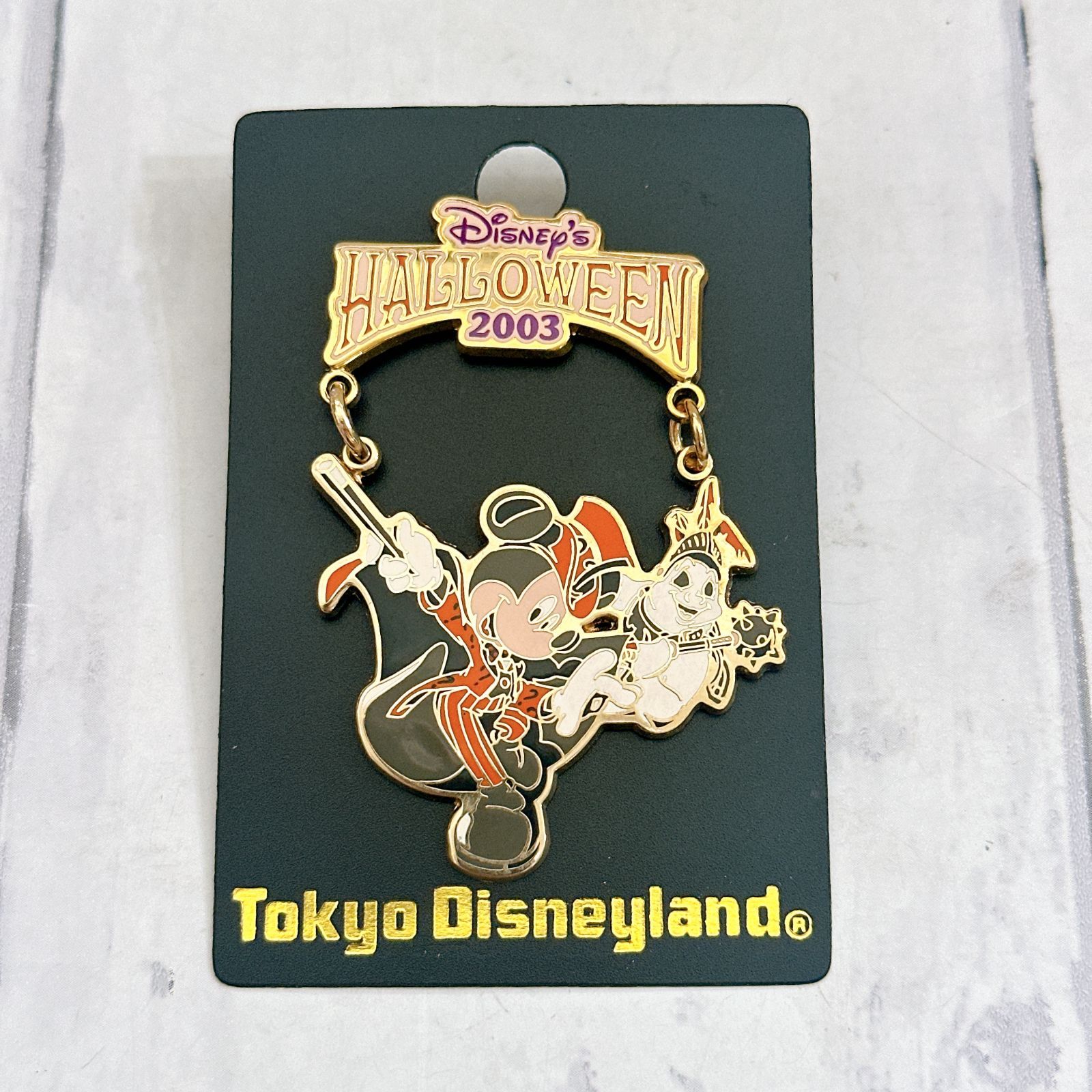 ディズニー ハロウィン 2003 ピンバッジ ミッキー 激レア 東京ディズニーランド ハロウィン 2003年 ミッキーマウス オバケちゃん