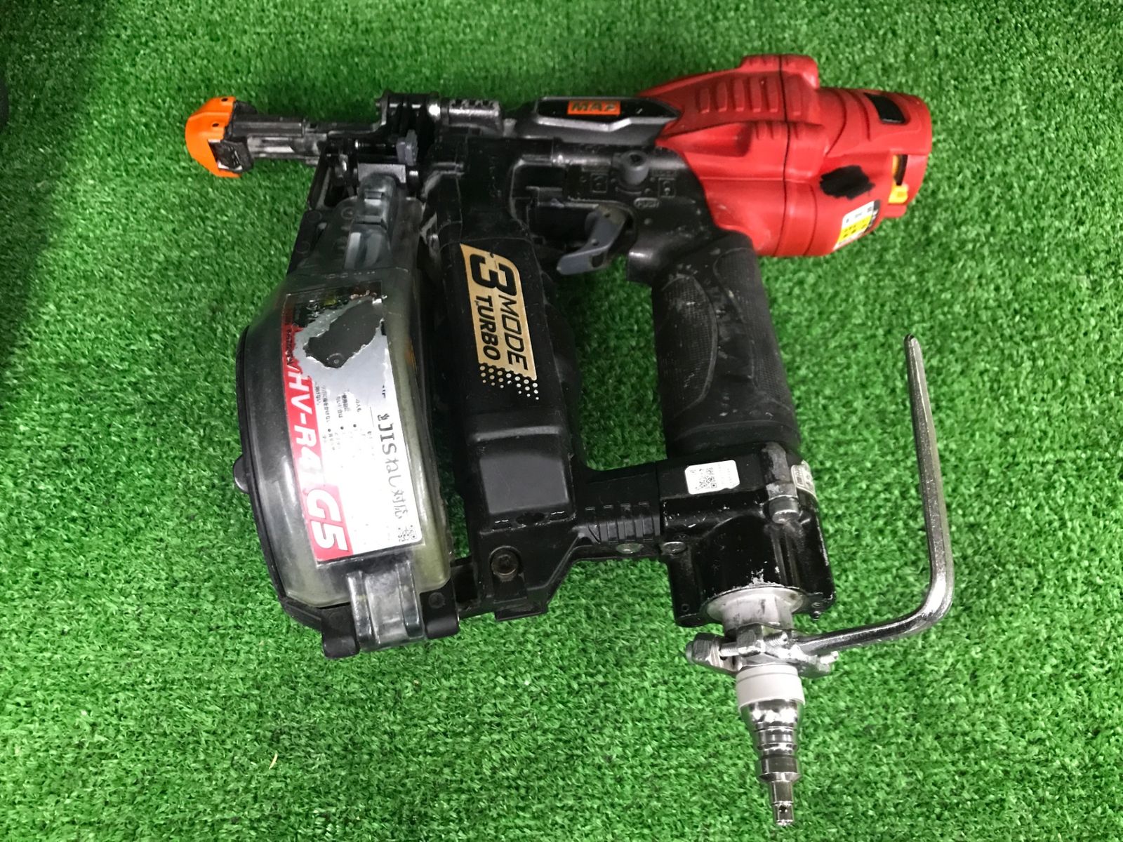 中古品】【0906】☆MAX(マックス) 41㎜高圧ねじ打機ターボドライバ 