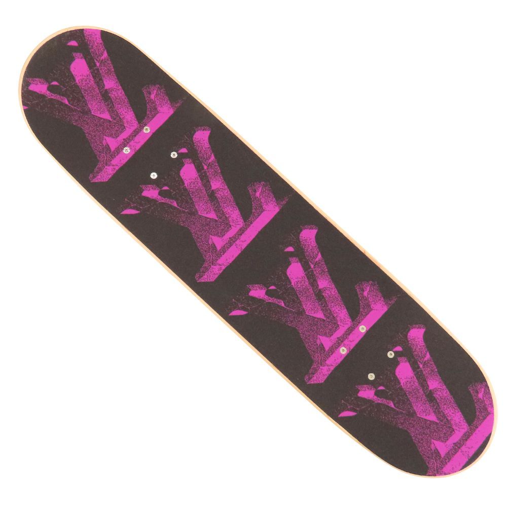 【中古】LOUIS VUITTON ルイヴィトン GI0799 モノグラム フラワー スケートボード ブラック×パープ 2022秋冬 スケボー 本体 コンプリート アート スポーツ コレクション 紫 希少 レア ストリート インテリア LV アート A2504275【無料ギフトラッピング承ります】 中古】LOUIS VUITTON ルイヴィトン GI0799 モノグラム フラワー