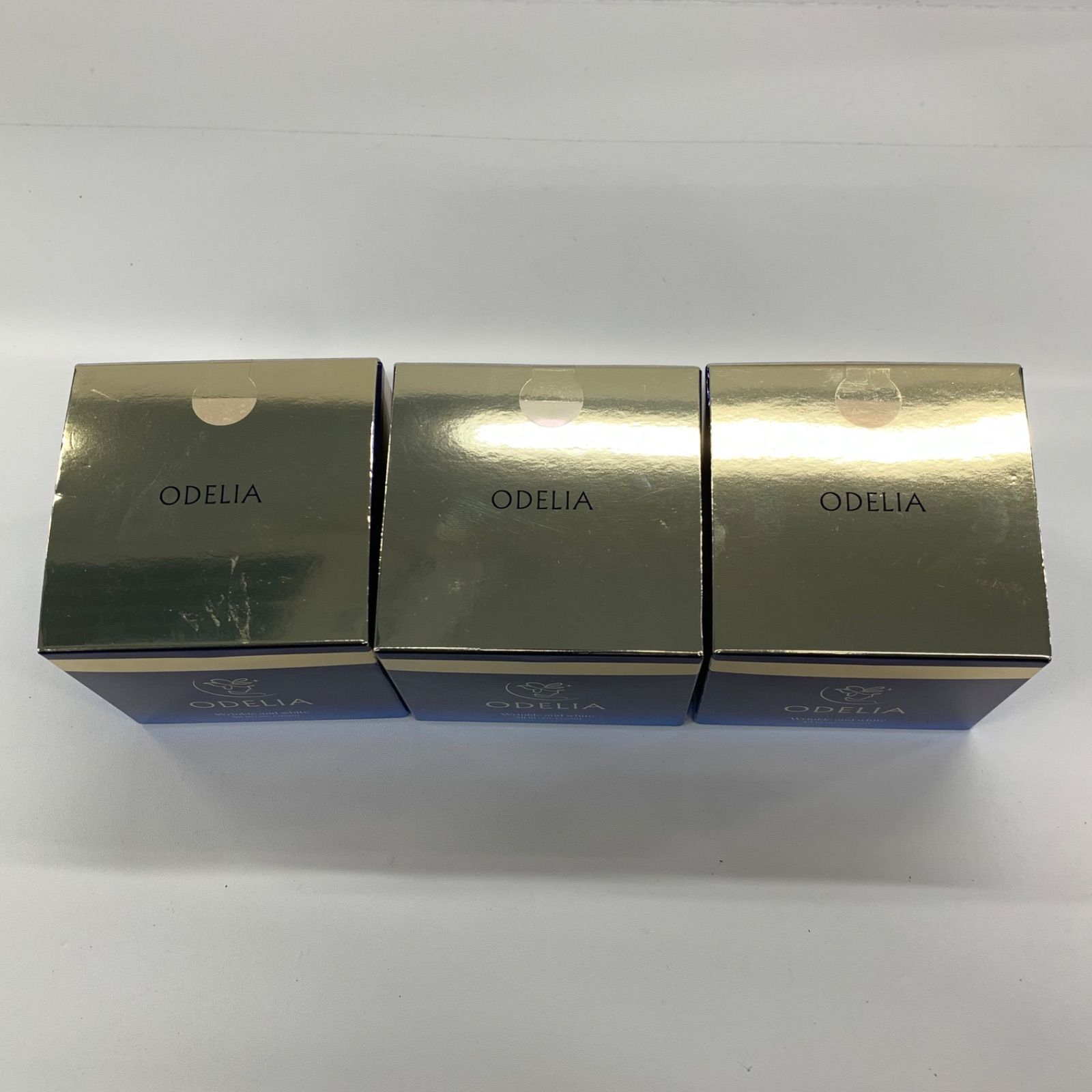 B1578 ODELIA オディリア リンクル＆ホワイト AIO クリーム 50g 計3点 