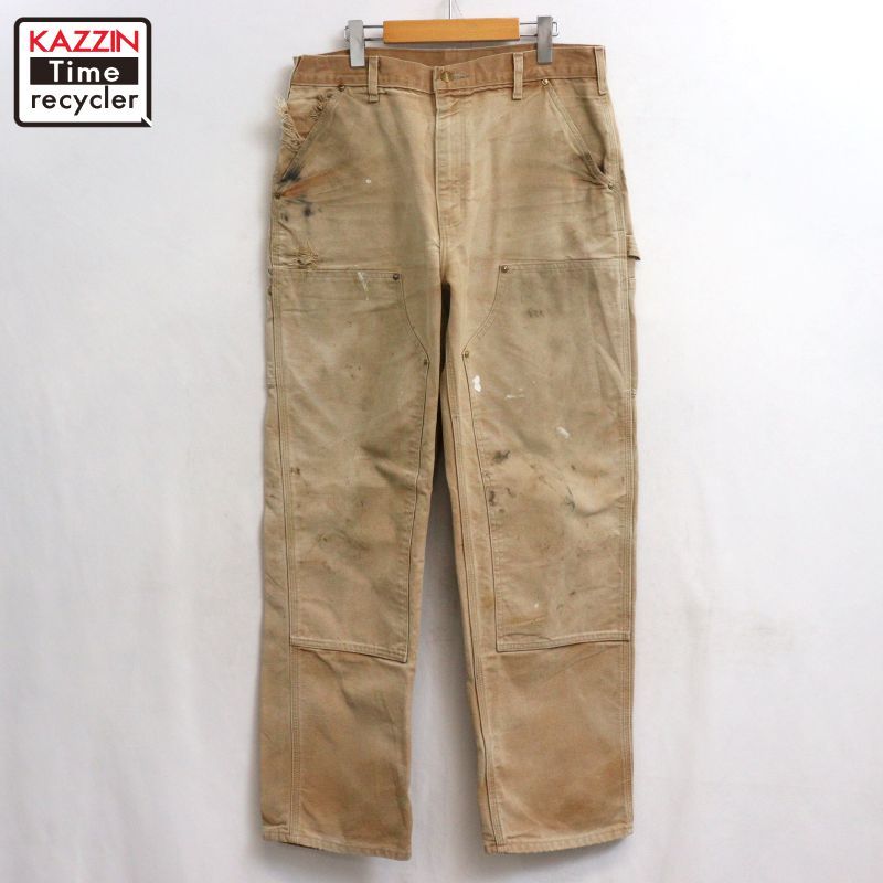 00s USA製 Carhartt ダブルニー ダック ペインターパンツ メンズ L