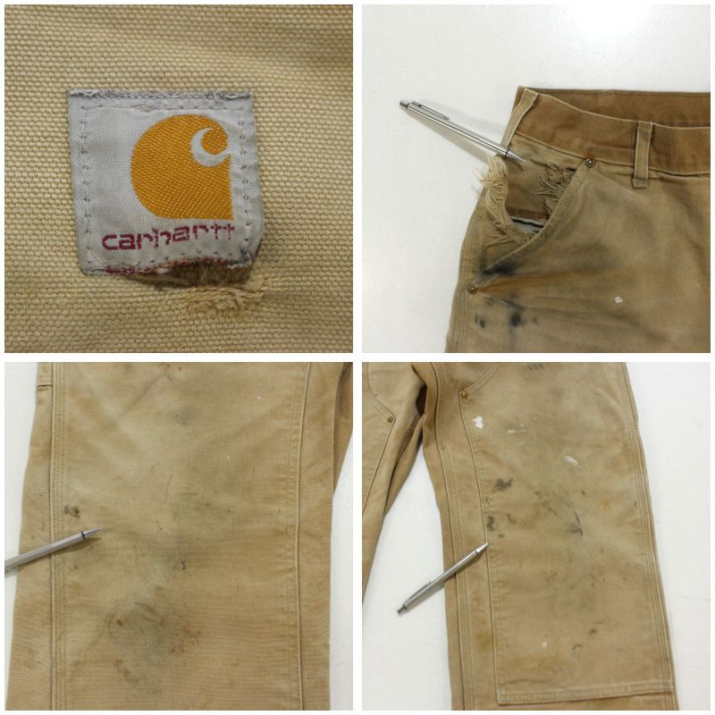 00s USA製 Carhartt ダブルニー ダック ペインターパンツ メンズ L