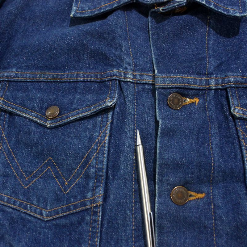 Wrangler デニムジャケット 13oz USA製 Lサイズ 90s USA製 vintage Wrangler デニムジャケット メンズ XLサイズ相当