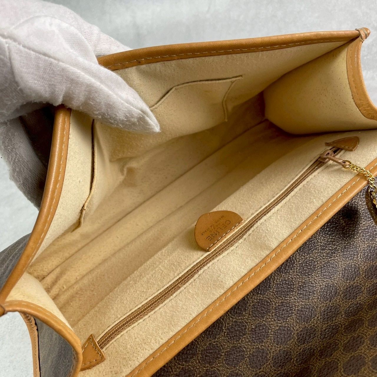 美品 CELINE セリーヌ ショルダーバッグ クラッチ 2way セカンドバッグ 