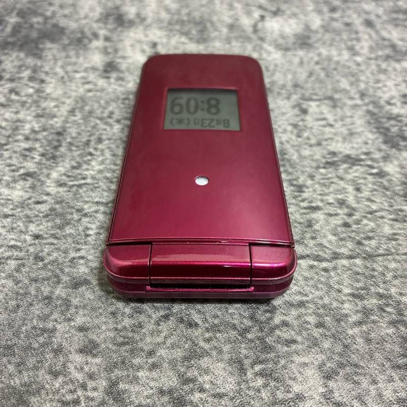 かんたんケータイ KYF43 SIMフリー ワインレッド【中古】 - メルカリ