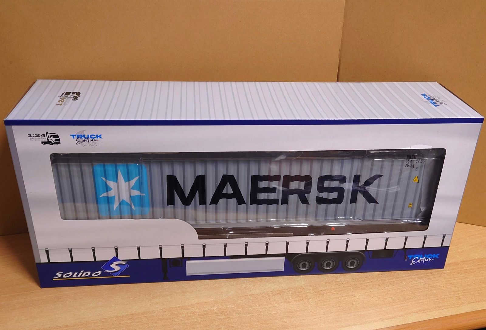 1/24 大型コンテナトレーラー MAERSK マースク ソリド製ダイキャスト製