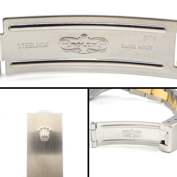 ロレックス Rolex 腕時計 オイスターパーペチュアル 76183 夜光インデックス 夜光針 シルバー文字盤 K18YG SS 自動巻き 【中古】 ロレックス Rolex 腕時計 オイスターパーペチュアル 76183 夜光