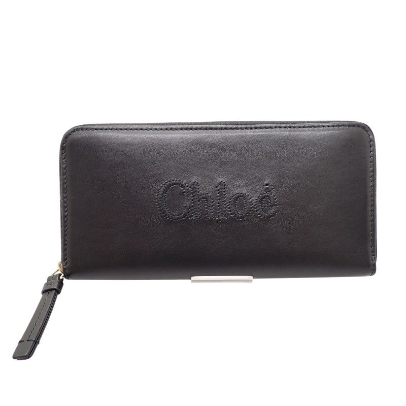 Chloe クロエ レザー 長財布 ブラック Chloe(クロエ) 長財布 - 黒 