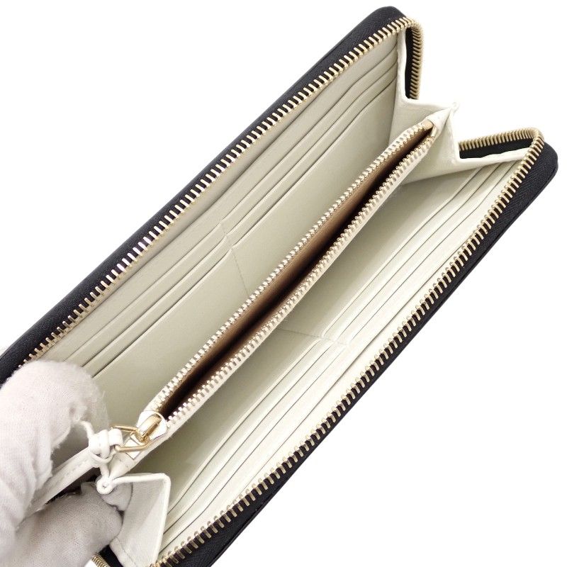 クロエ Chloe ロングジップウォレット CHC23AP970I10001 長財布 カーフ ブラック 黒 ゴールド金具 レディース【中古】【ABランク】 Chloe - クロエ Chloe ロングジップウォレット CHC23AP970I10001 長