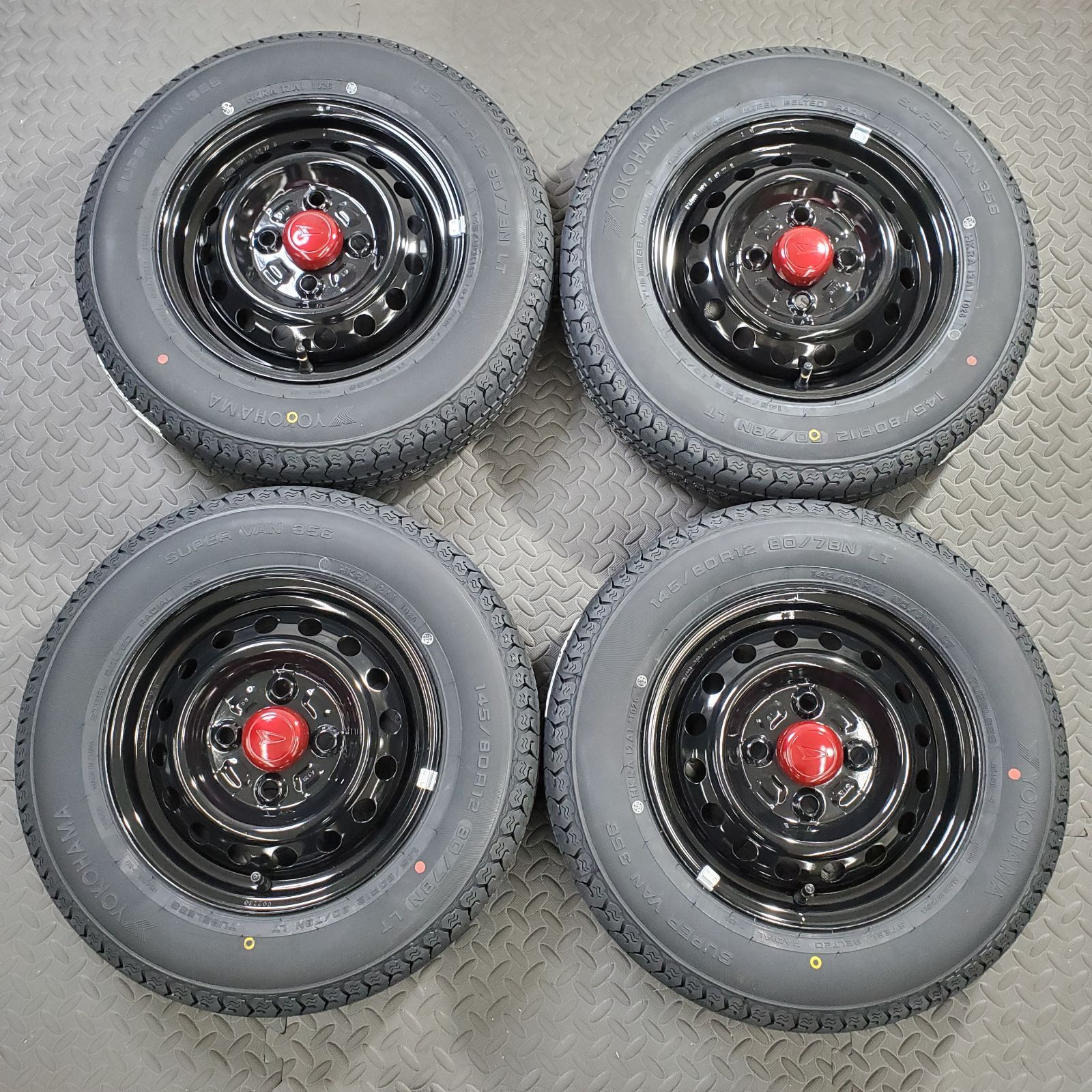 26年製 新品タイヤ 145/80R12 80/78N LT ヨコハマ スーパーバン356(夏 