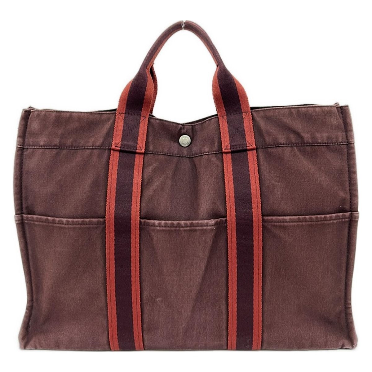 HERMES(エルメス) トートバッグ フールトゥトートMM ボルドー×レッド 