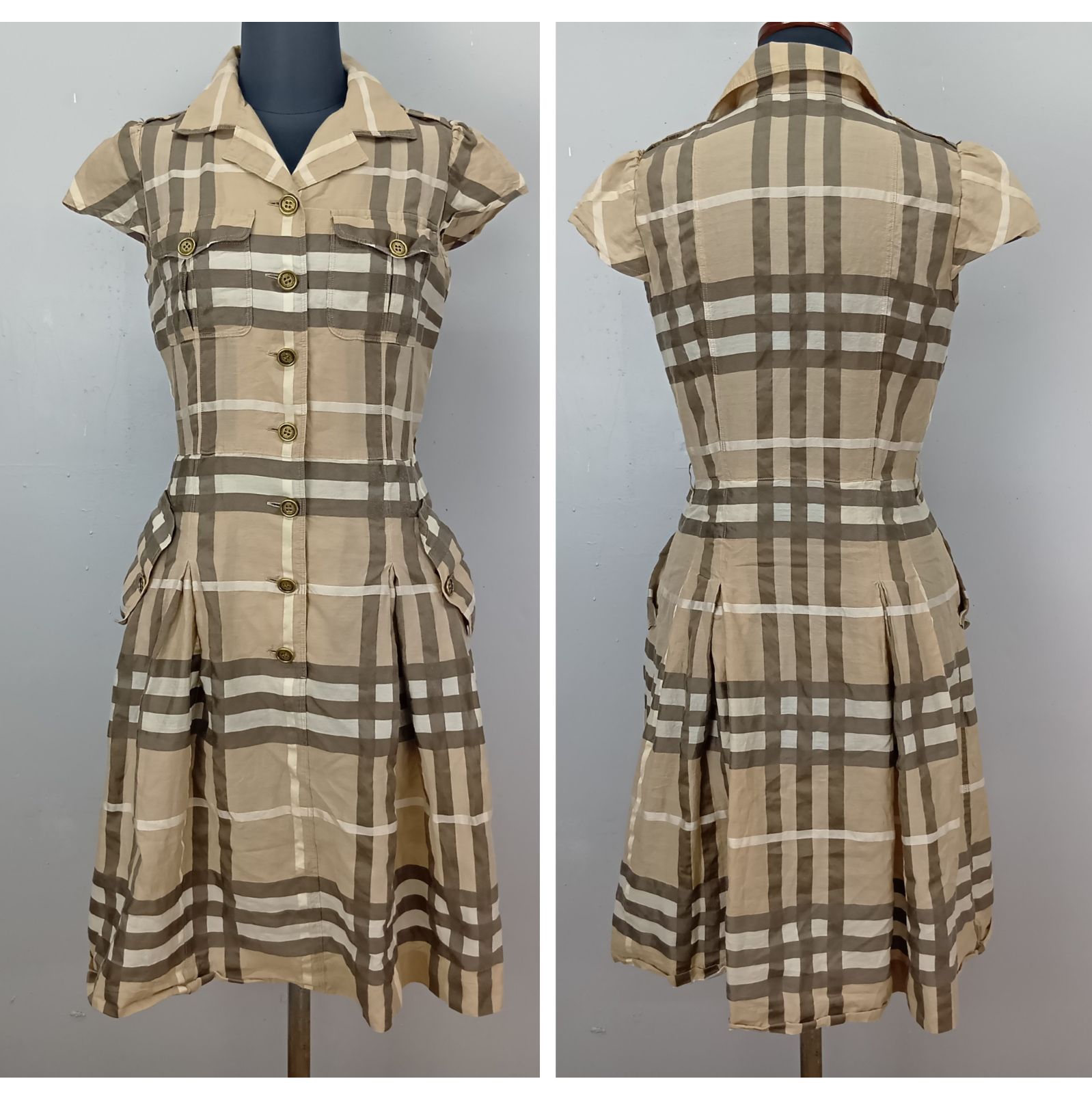 BURBERRY LONDON バーバリーロンドン ノバチェック ワンピース シルク