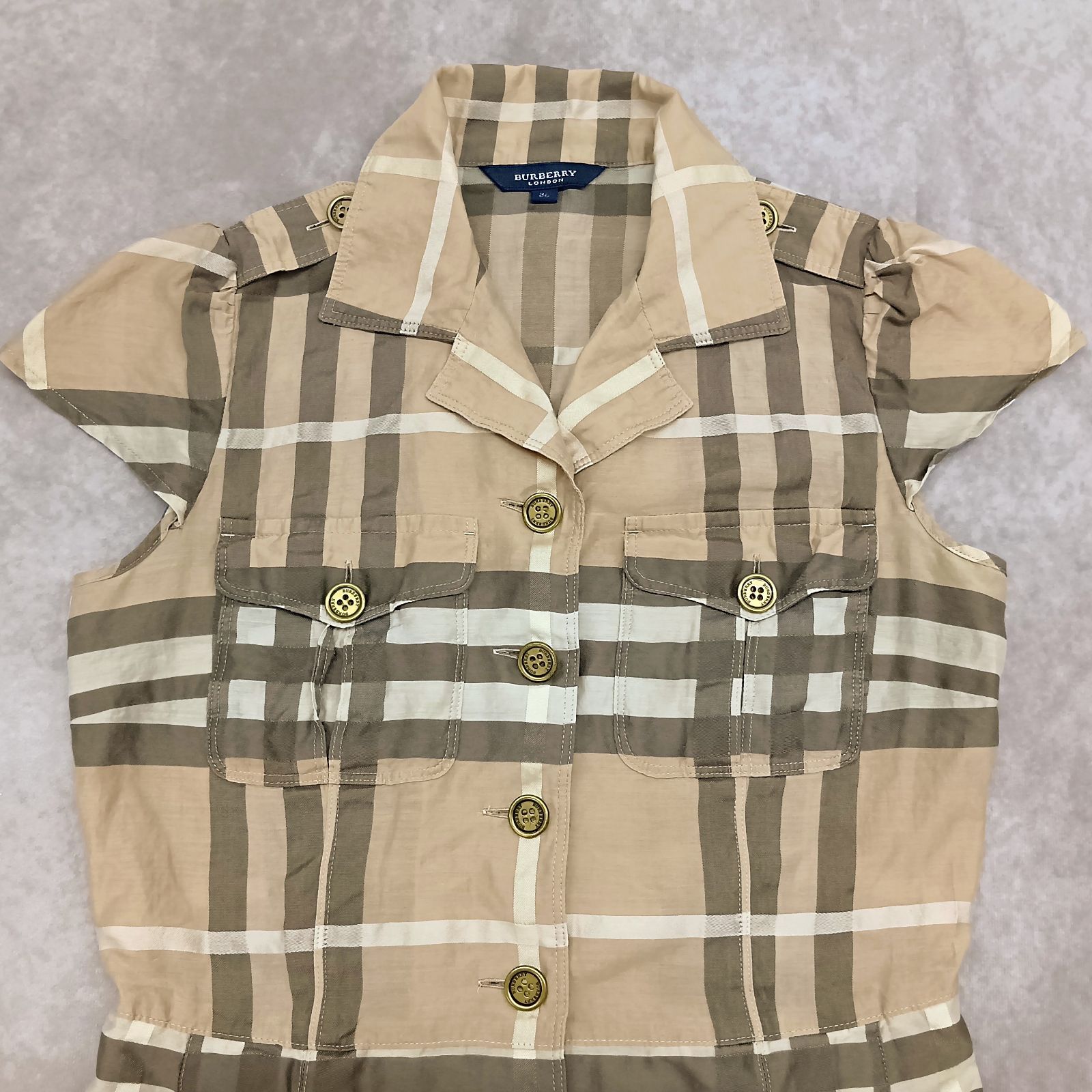 BURBERRY LONDON バーバリーロンドン ノバチェック ワンピース シルク