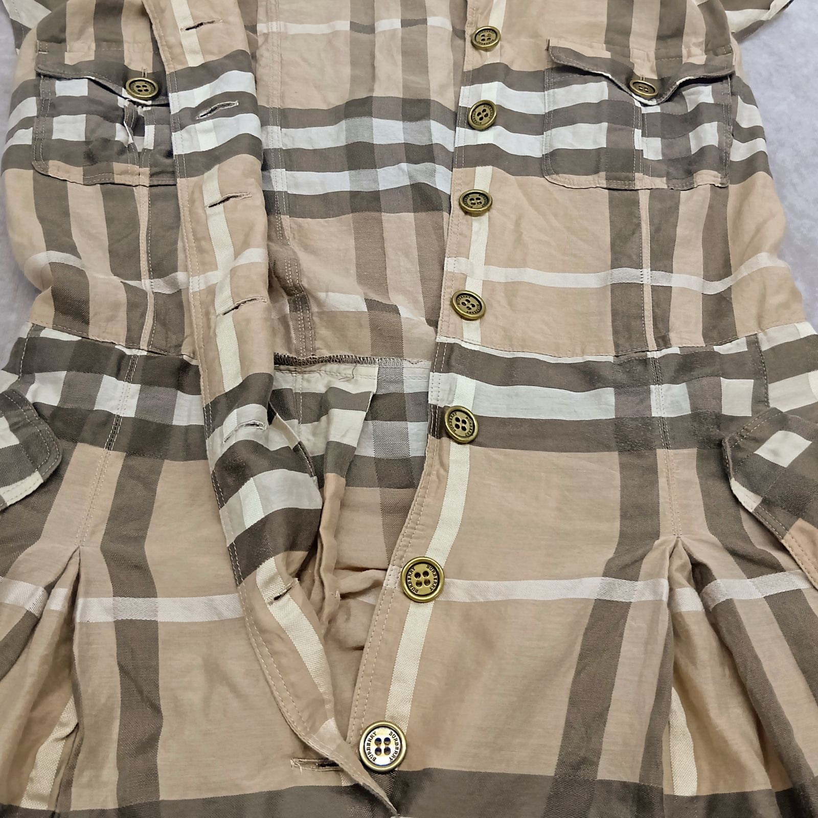 BURBERRY LONDON バーバリーロンドン ノバチェック ワンピース シルク