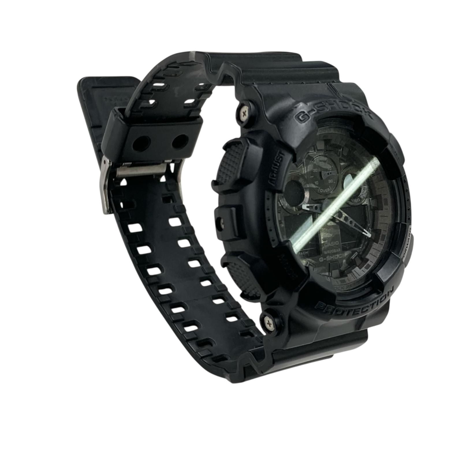 186001 現状品 CASIO カシオ G-SHOCK クォーツ 迷彩 カモフラージュ GA-100CF-1A  メンズ [260316HM060100] 186001 現状品 CASIO カシオ G-SHOCK クォーツ 迷彩 カモフラージュ GA