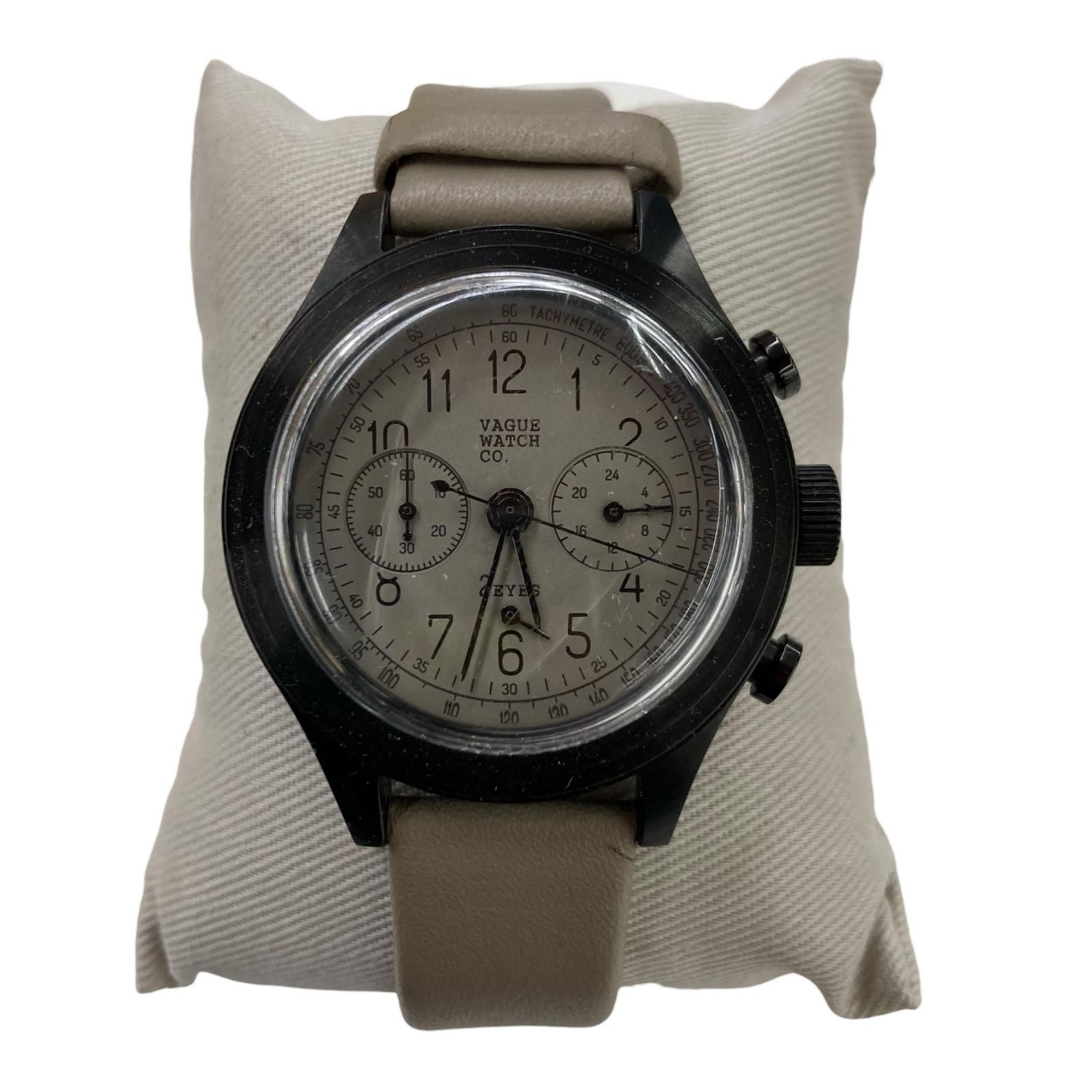 186000 動作未確認 VAGUE WATCH CO TOKYO 2EYES　VAGUE ベージュ　ブラウン ユニセックス [241018HM110297] 186000 動作未確認 VAGUE WATCH CO TOKYO 2EYES VAGUE ベージュ