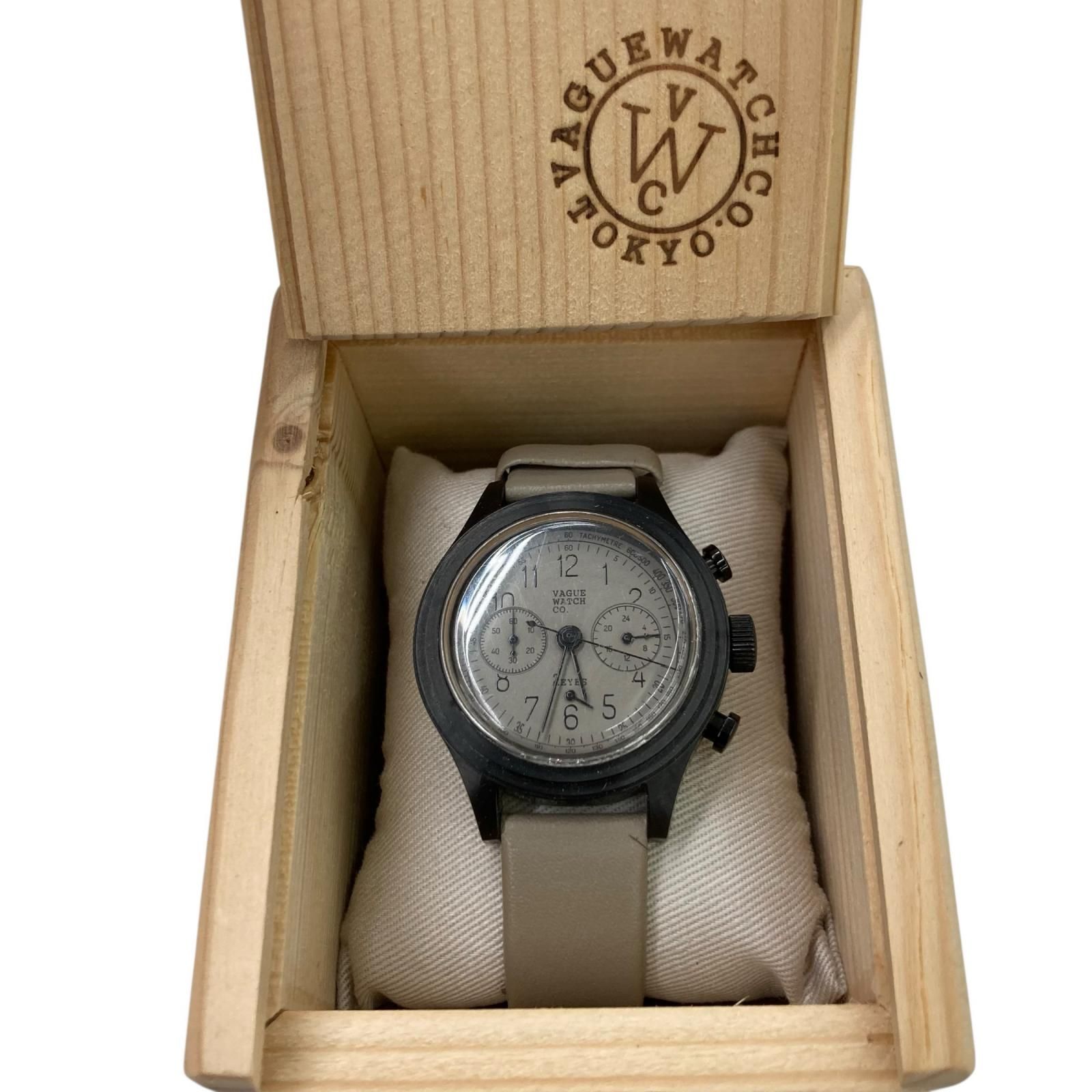 186000 動作未確認 VAGUE WATCH CO TOKYO 2EYES VAGUE ベージュ