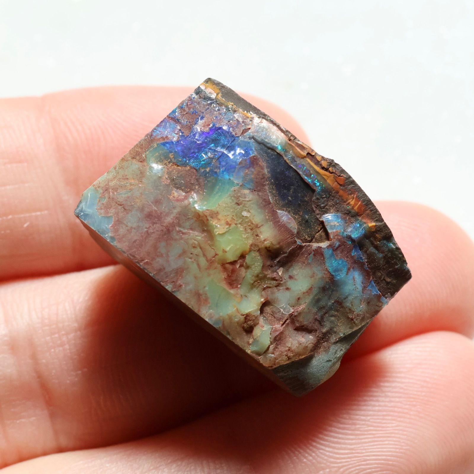 天然ボルダーオパール 約65ct 原石 オーストラリア産 クイーンズランド 