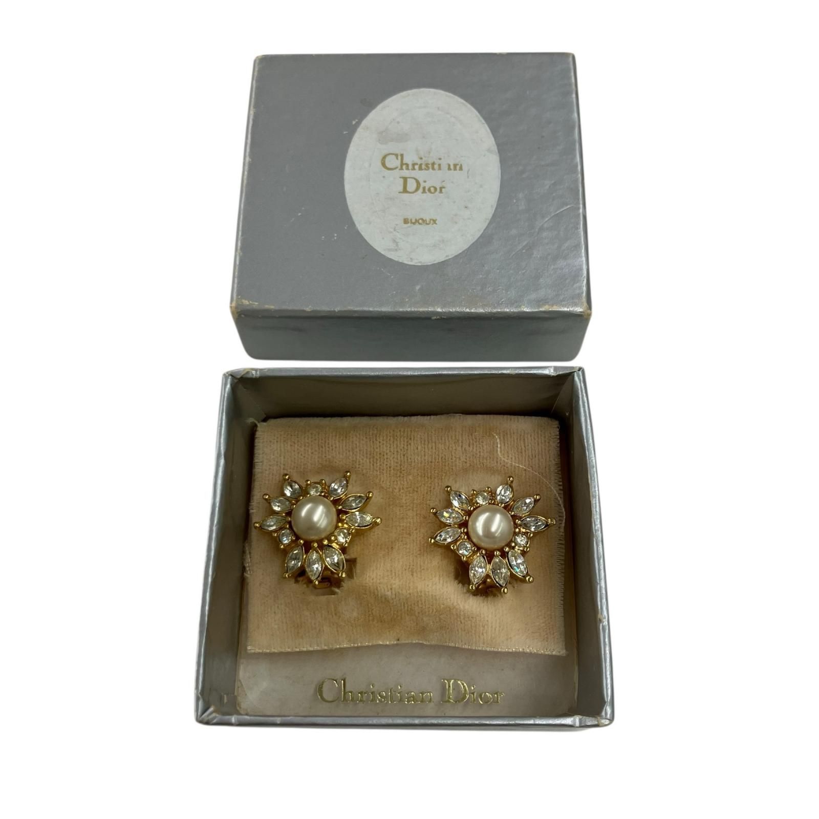 180053 現状品 Christian Dior クリスチャンディオール イヤリング 